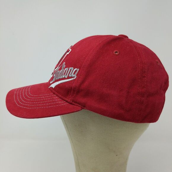 Captivating Headwear Men's Snapback Hat Red OSFA Embroidered IU Hoosiers Logo - Picture 6 of 13